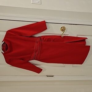 ZARA Midi Length Red Dress